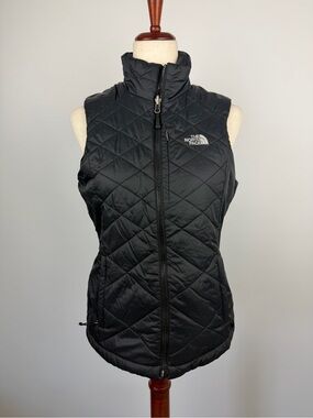 The North Face Black Quilted Insulated Women's Vest Size S